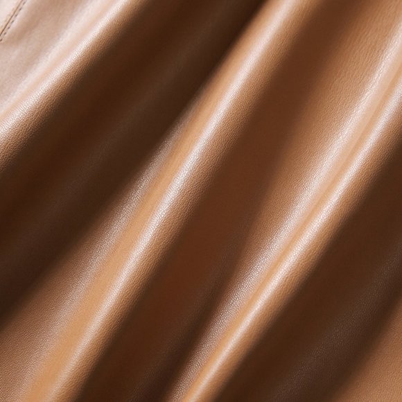 Leather Lapel leather jacket - Picture 3 of 4